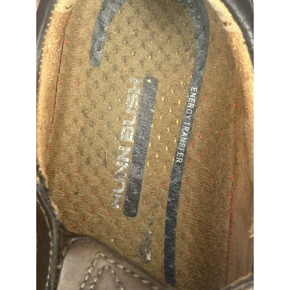 Nunn Bush Mens Brown Leather Slip On Loafers Moc‎ Toe Comfort Shoes